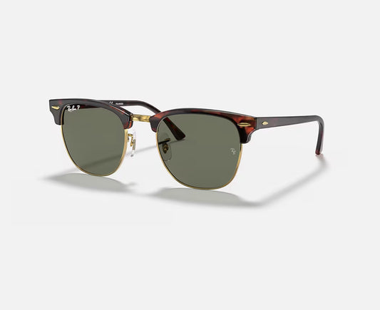 Ray-Ban RB3016 Clubmaster Classic 990/58 Tortoise on gold Polarized