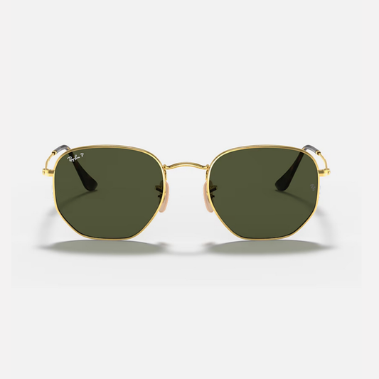 Ray-Ban RB3548N Hexagonal Flat Lenses 001/58 Polished Arista Gold POLARIZED
