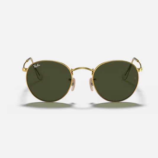Ray-Ban RB3447 Round Metal 001 Polished Arista Gold