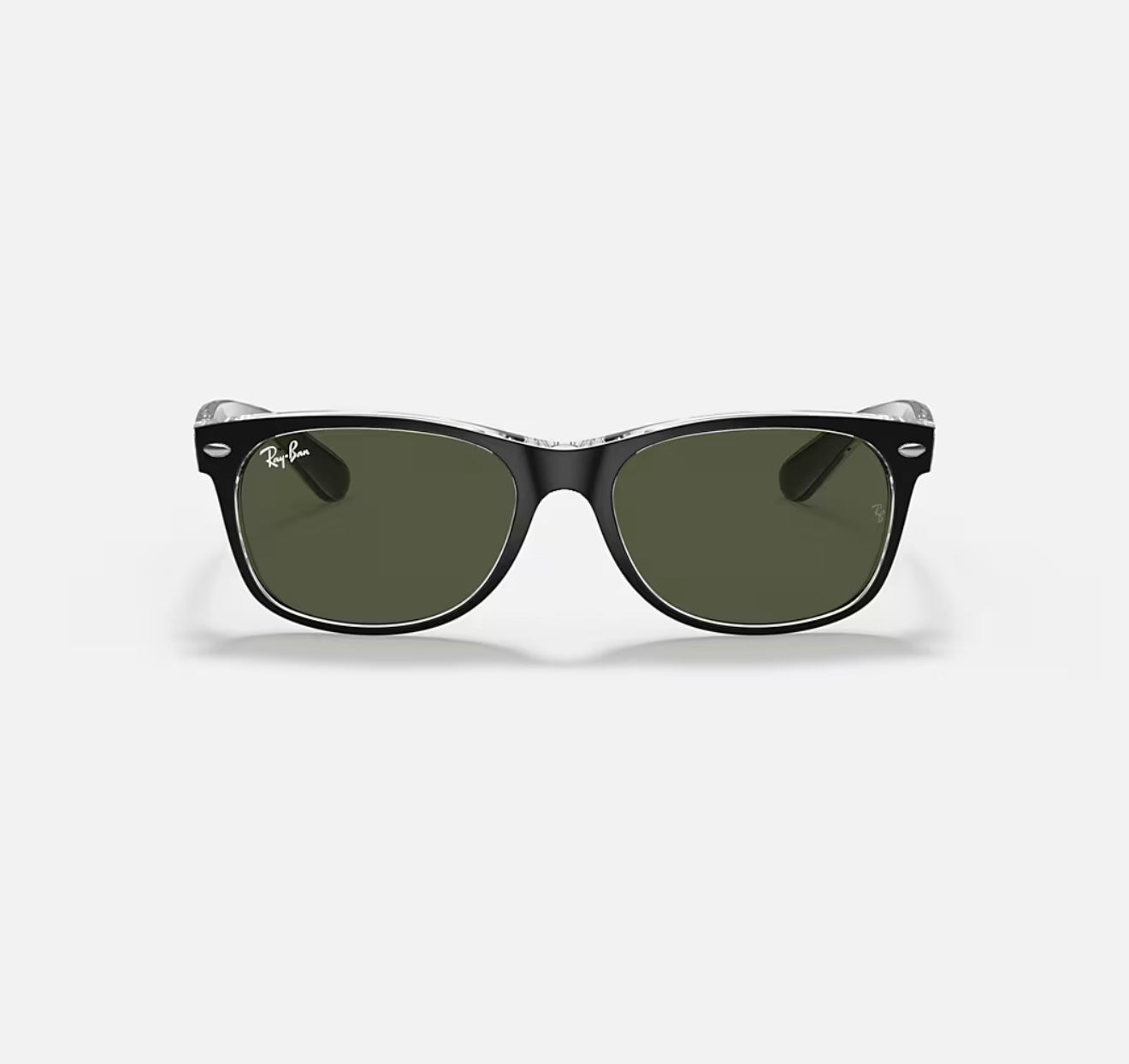 Ray-Ban RB2132 New Wayfarer 6052 Black on Transparent