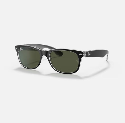 Ray-Ban RB2132 New Wayfarer 6052 Black on Transparent